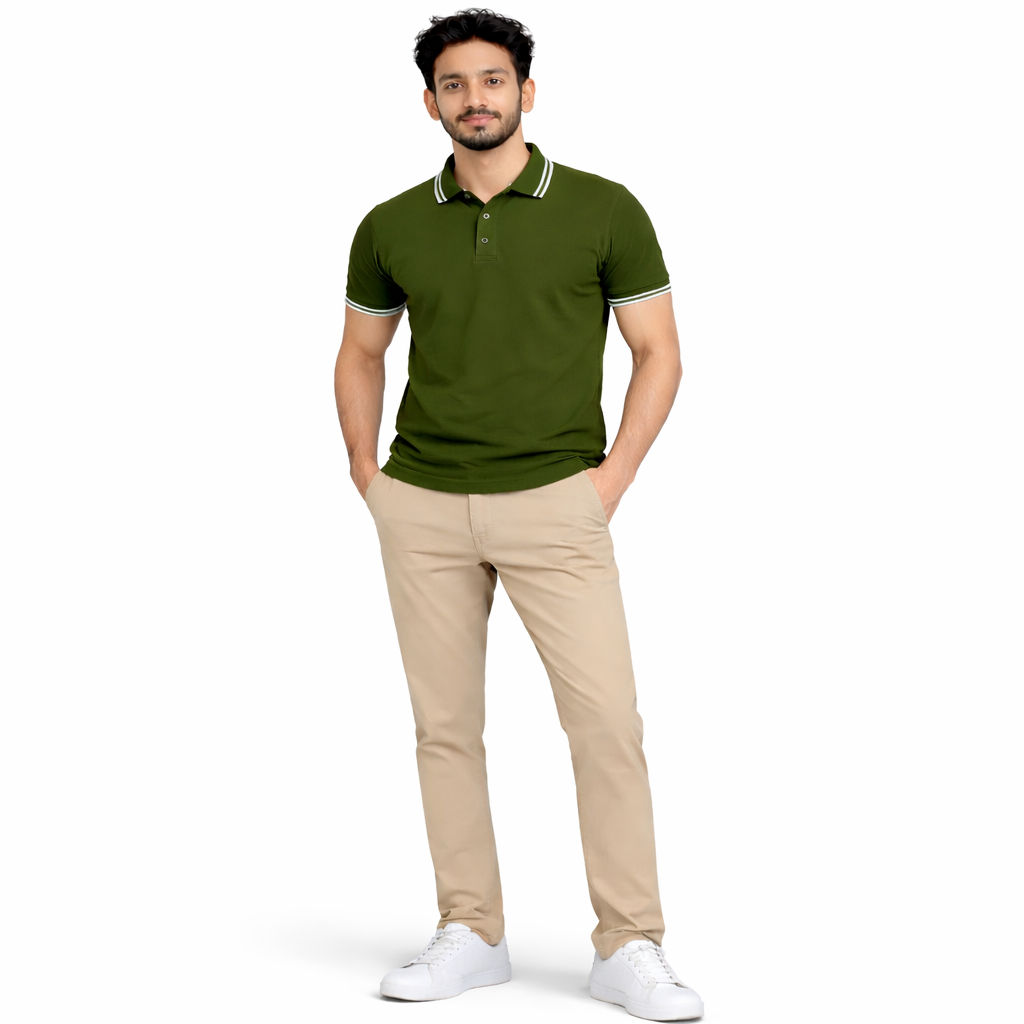 LinenCotton™ Polo T-Shirts Combo Pack Of 4