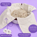 Premium Cotton Double Layer Roti Wrap Clothes with Flaps