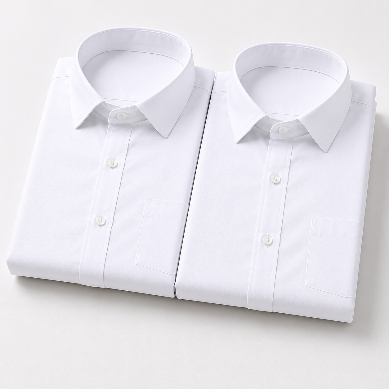 Cotton White Shirts Pack Of 2