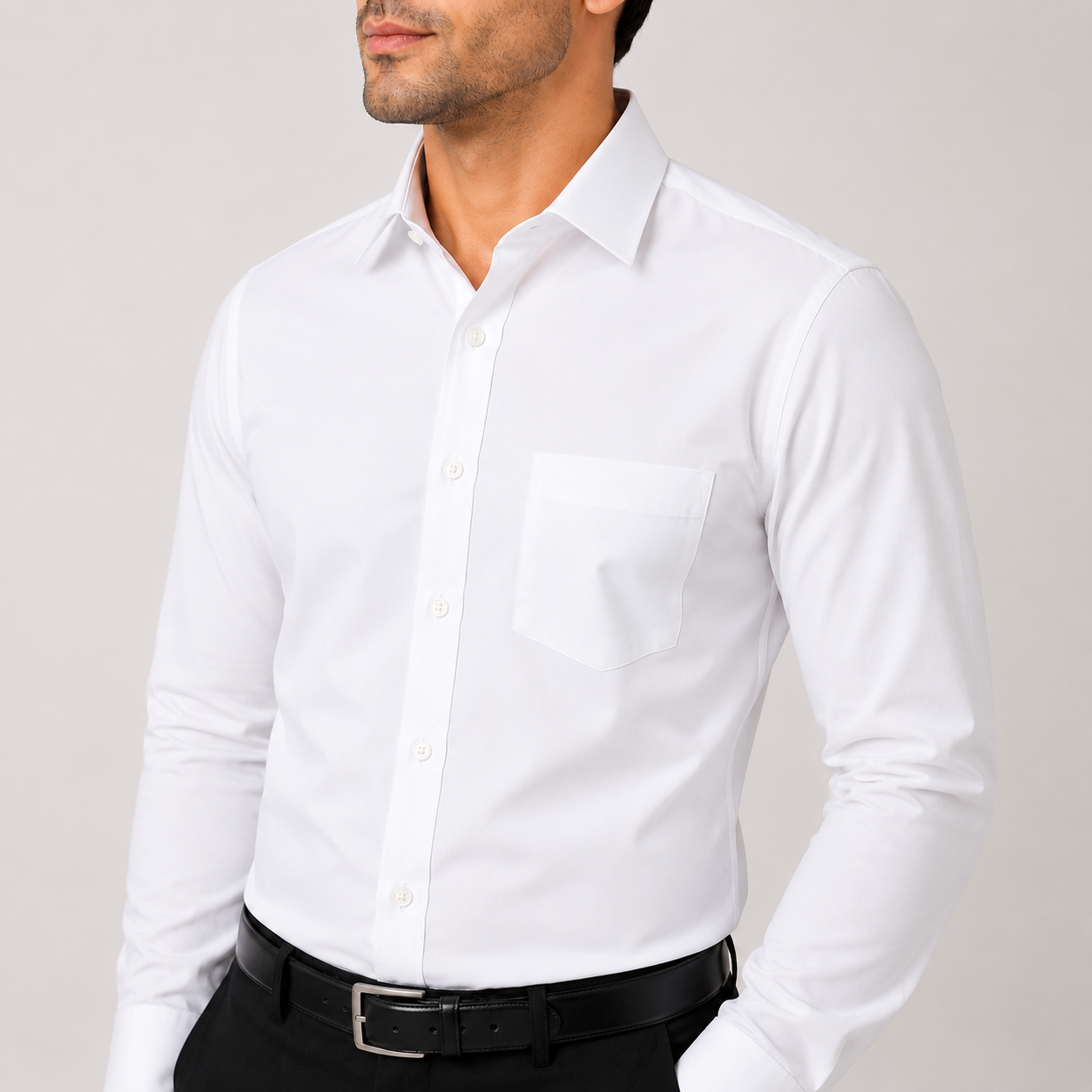 Cotton White Shirts Pack Of 2