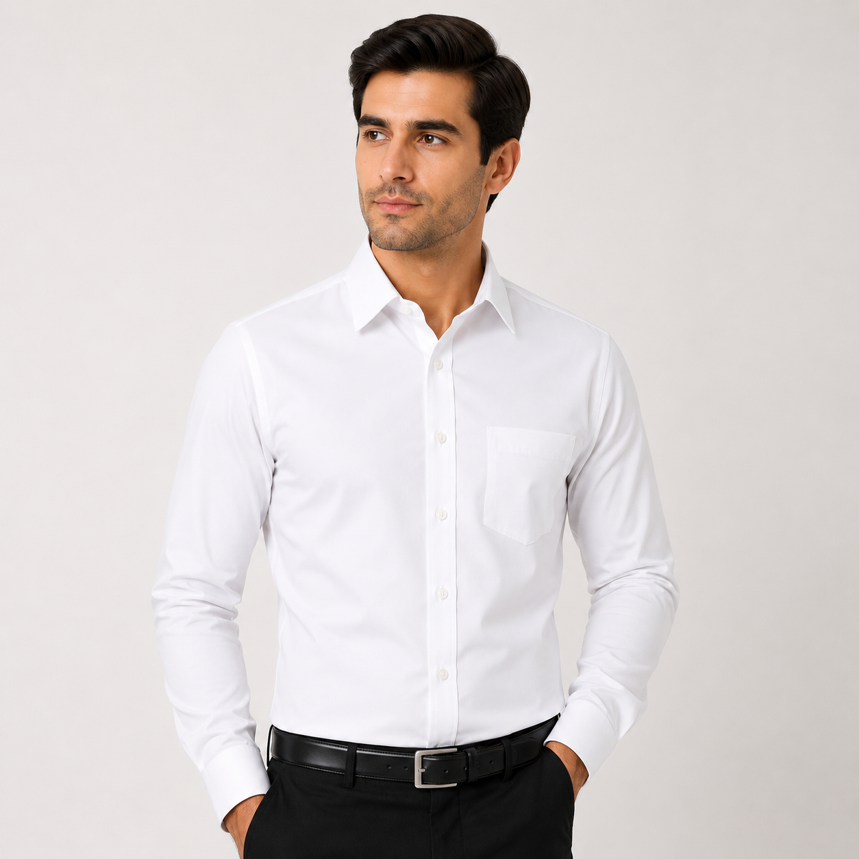 Cotton White Shirts Pack Of 2