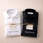 LinenCotton™ White & Black Premium Shirts for Men (Pack Of 2 Shirts)