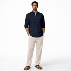 LinenCotton™ Men Cotton Short Kurtas (Pack Of 3 Kurtas)